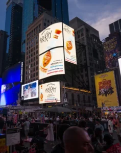 arkay vodka 5mandarin Arkay Beverages Opens Its Times Square Billboard to Competitors