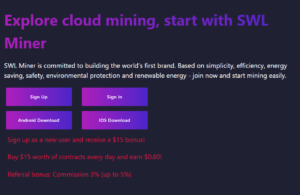 aaa SWL Miner Enables XRP Holders to Participate in Cloud-Based Bitcoin Mining